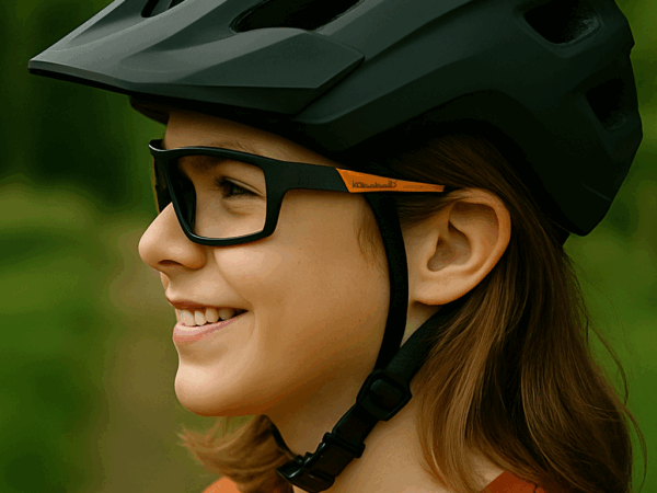 kommit® T-VISION - Kinder Sportbrille mit Klarglas (Größe M)