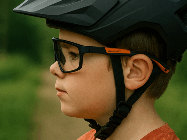 kommit® T-VISION - Kinder Sportbrille mit Klarglas (Größe S) – Bild 2